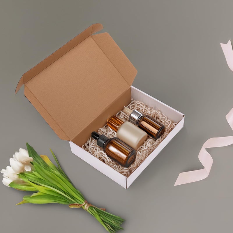 RLAVBL 11x8x2 Shipping Boxes Set of 30  White Corrugated Cardboard Mailer Box for Packing Mailing Small Business - Image 4